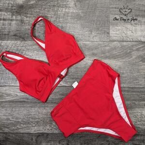 Amzbrly Lace Up Closure Bikini Swimsuit Size S